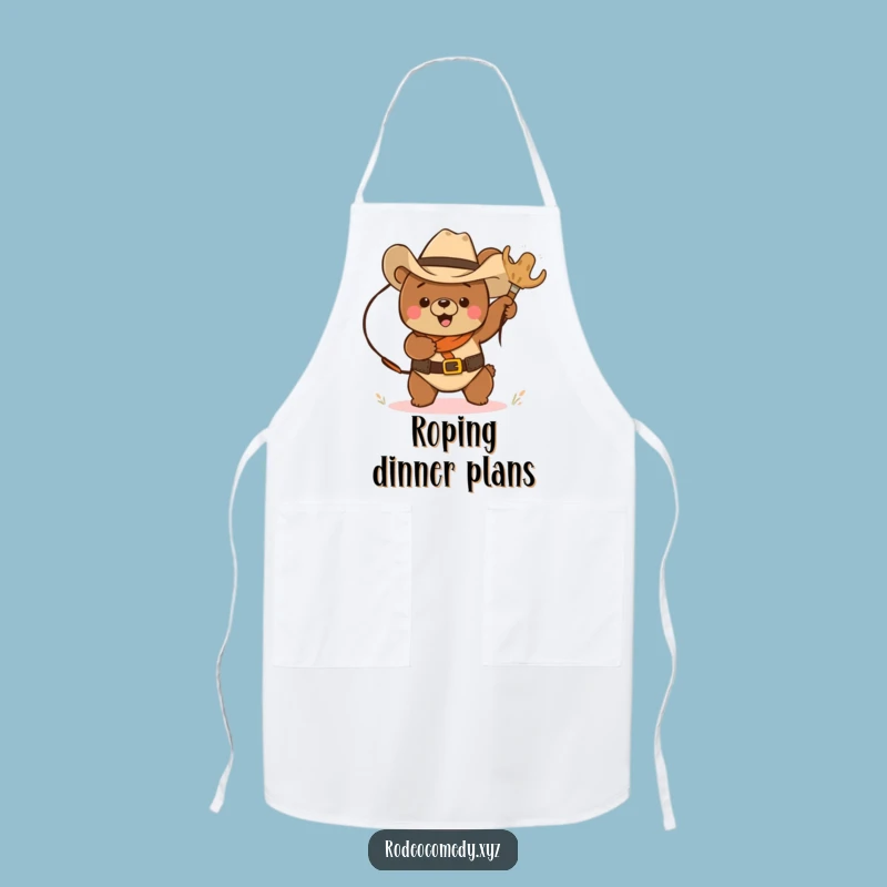 Cook Up Laughs: Funny Cowboy Bear Apron, A Hilarious Funny Gift