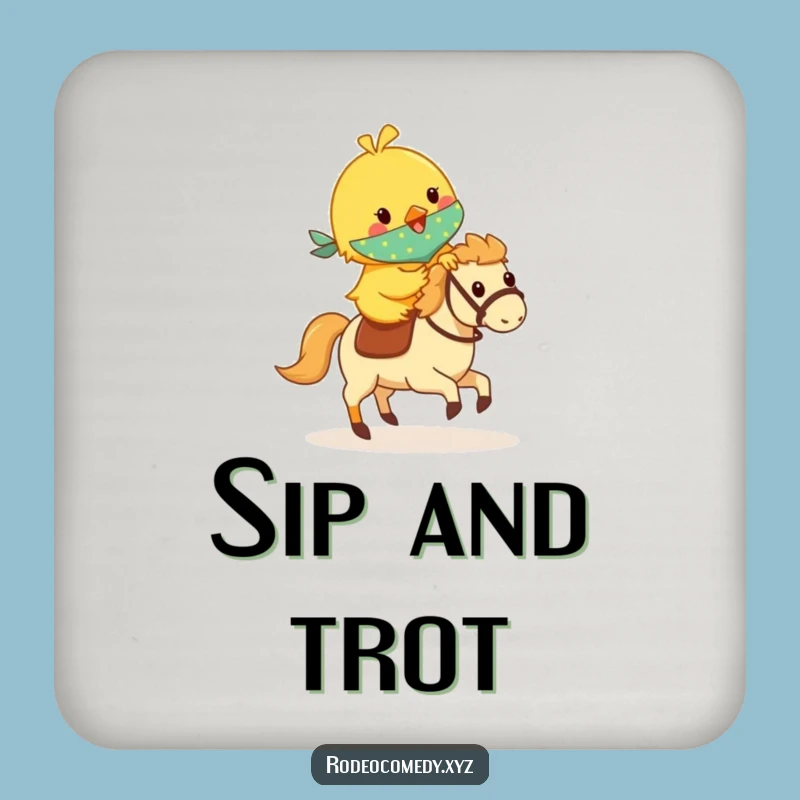 Sip with Sweetness: Funny Chick Coaster, A Charming Funny Gift