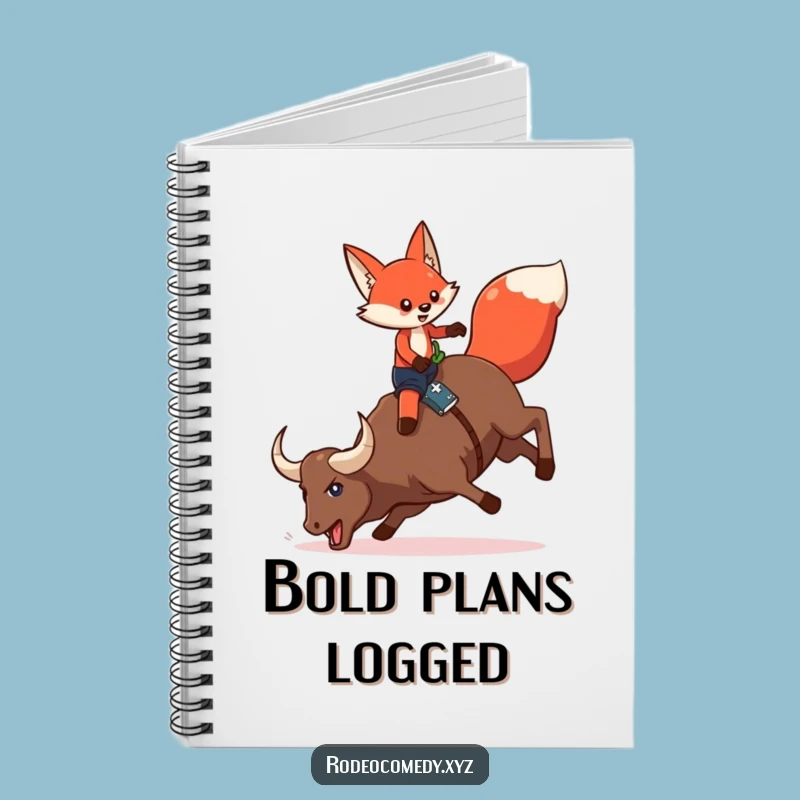 Record Your Rides: Funny Fox Notebook, Your Essential Funny Gift