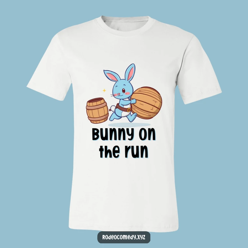Funny Bunny Spurs T-Shirt: Barrel Racing Fun Tee, Awesome Funny Gift