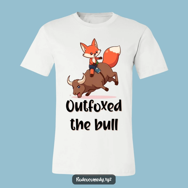 Funny Fox Chaps T-Shirt: Mechanical Bull Mayhem Tee, Awesome Funny Gift