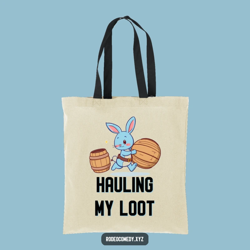 Carry Your Fun: Funny Bunny Tote Bag, Your Go-To Funny Gift